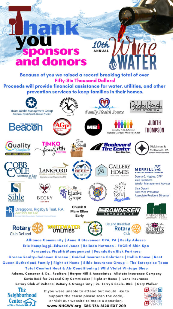 Wine to Water The Neighborhood Center