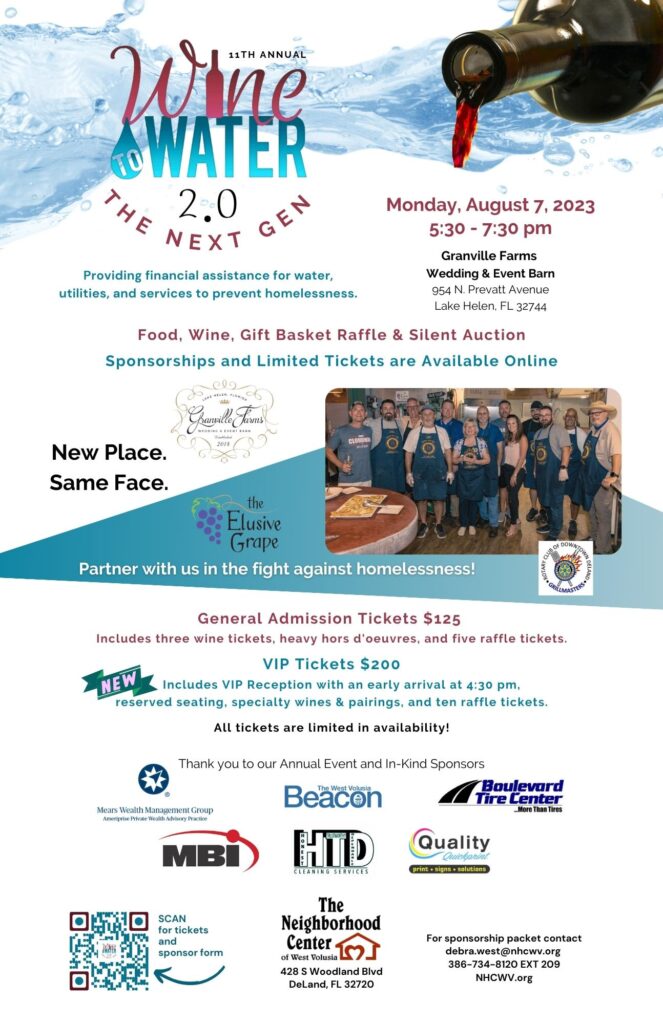 Wine to Water The Neighborhood Center