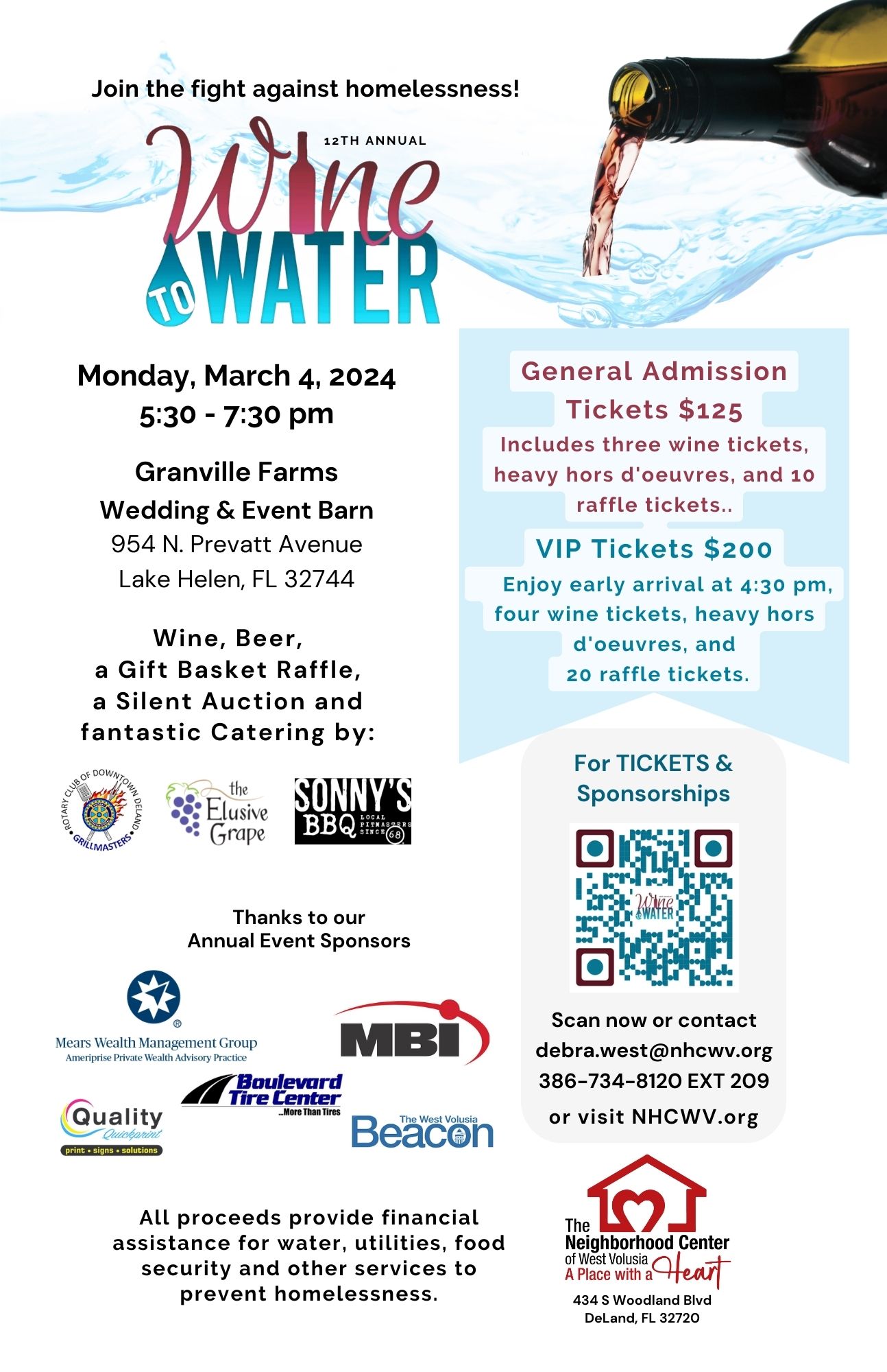 Wine to Water The Neighborhood Center